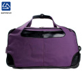 sannovo custom durable polyester travel trolley bag